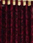 schlaufenschal_blickdicht_taft_schwarz_bordeaux