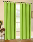 Schlaufenschal aus Microsatin in Apfelgrün