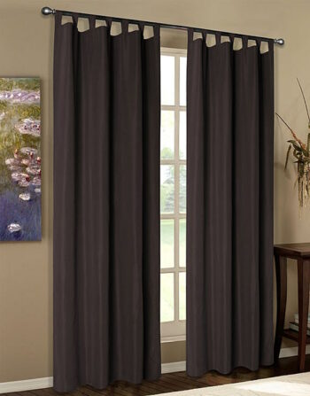 Schlaufenschal aus Microsatin in Braun