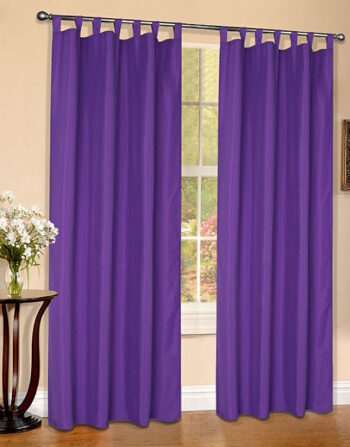Schlaufenschal aus Microsatin in Lila