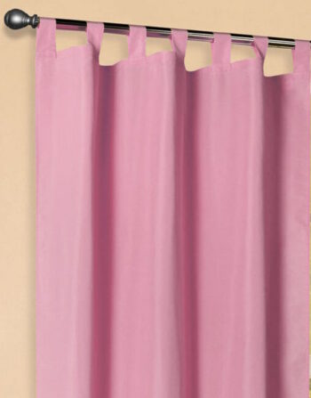 Schlaufenschal aus Microsatin in Rosa