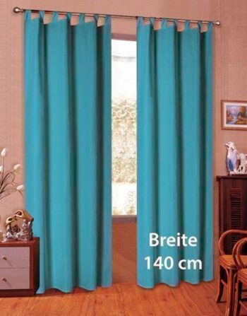 Schlaufenschal aus Microsatin inTürkis